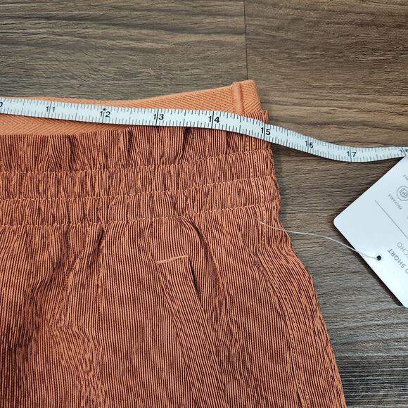 ATHLETA Echo Shorts 8 Brown Athlesure Athletic Activewear Running Beach Gym - Picture 6 of 8